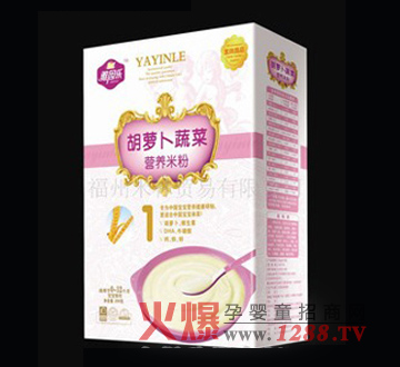 雅因樂(lè)胡蘿卜蔬菜營(yíng)養(yǎng)米粉