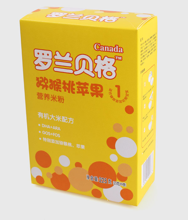 羅蘭貝格盒裝獼猴桃蘋(píng)果有機(jī)大米配方米粉