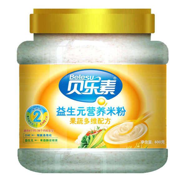 貝樂素果蔬多維益生元米粉2段