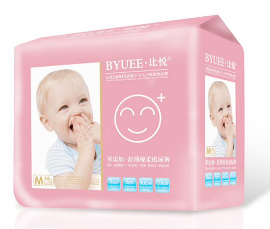 比悅舒薄棉柔紙尿褲M(mǎn)碼24片