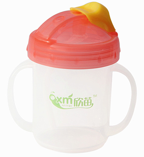 欣苗推蓋帶手柄吸水杯