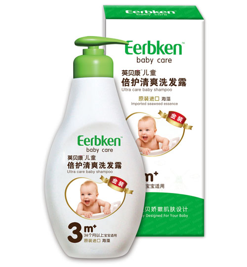 英貝康兒童倍護清爽洗發(fā)露(海藻)3階段