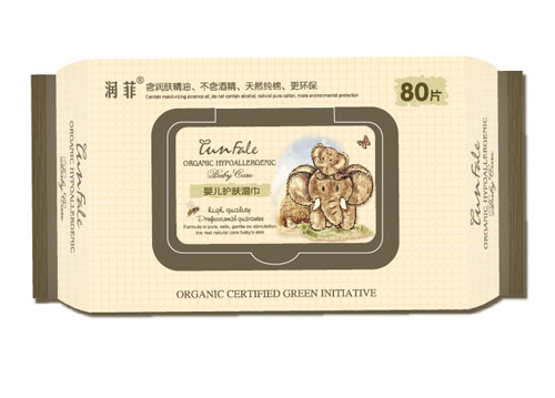 潤(rùn)菲嬰兒護(hù)膚濕巾80片裝