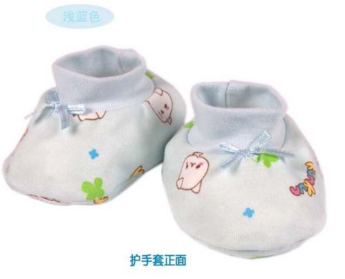 KUNKUN嬰兒棉質(zhì)護腳套淺藍色