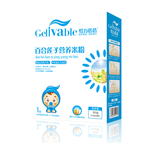 給力蓓蓓百合蓮子嬰兒營養(yǎng)米粉