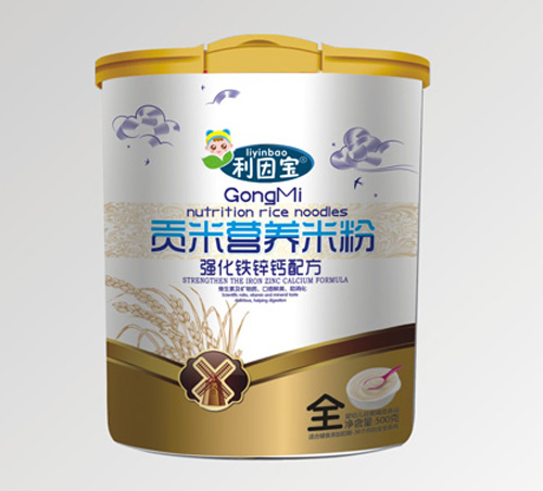 利因?qū)殢娀F鋅鈣貢米營養(yǎng)米粉全段聽裝