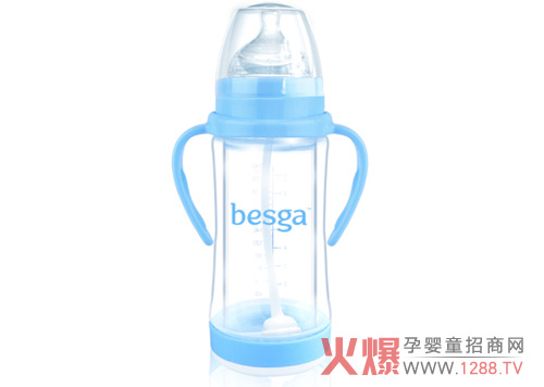 240ML兩用防爆奶瓶(配手柄、吸管)