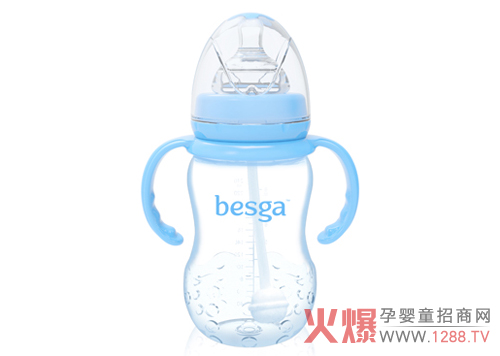 240ml草莓寬口PP奶瓶