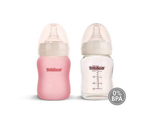 寬口徑玻璃奶瓶150ml