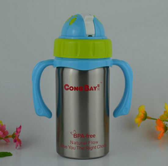 聰貝寶寶不銹鋼保溫水杯藍(lán)色