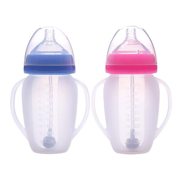 轉(zhuǎn)轉(zhuǎn)熊寬口徑全硅膠奶瓶270ML
