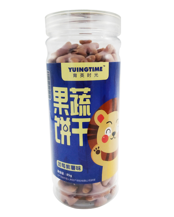育英時(shí)光果蔬餅干 藍(lán)莓紫薯味