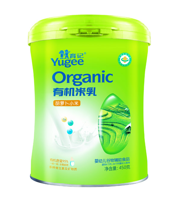 育記胡蘿卜小米有機(jī)米乳450克