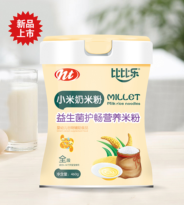 比比樂益生菌護(hù)暢小米奶米粉  聽裝