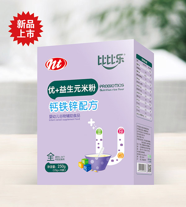 比比樂鈣鐵鋅優(yōu)+益生元米粉 盒裝
