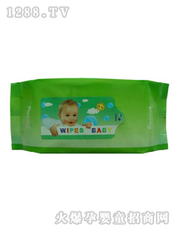 安柔綠色包裝嬰兒濕巾