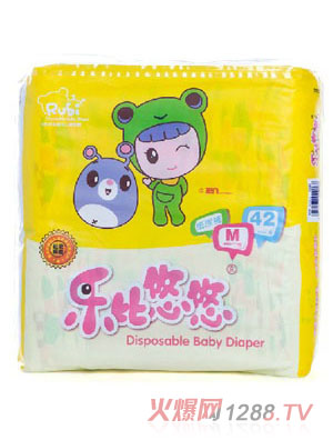 樂比悠悠鎖水透氣嬰兒紙尿褲M號42片
