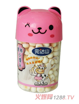 完達(dá)山儲(chǔ)蓄罐精品草莓味小饅頭