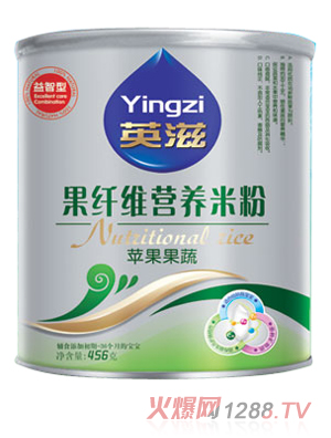 英滋果纖維蘋果果蔬營養(yǎng)米粉456g