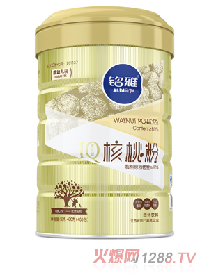 銘雅核桃粉（嬰幼兒裝）400克聽(tīng)裝