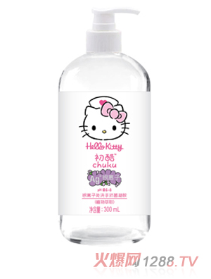 Hello Kitty初酷銀離子免洗手消毒凝膠（植物萃?。?00ml