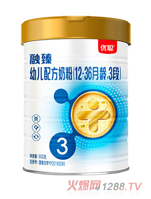 圣元優(yōu)聰融臻幼兒配方奶粉（12-36月齡，3段）900g