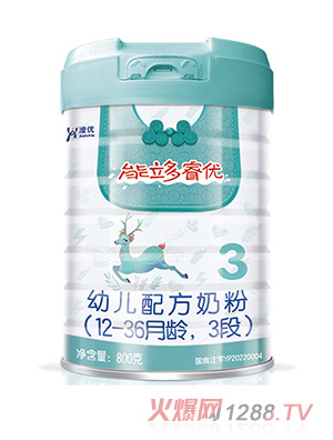 澳優(yōu)能立多睿優(yōu)幼兒配方奶粉（12-36月齡，3段）